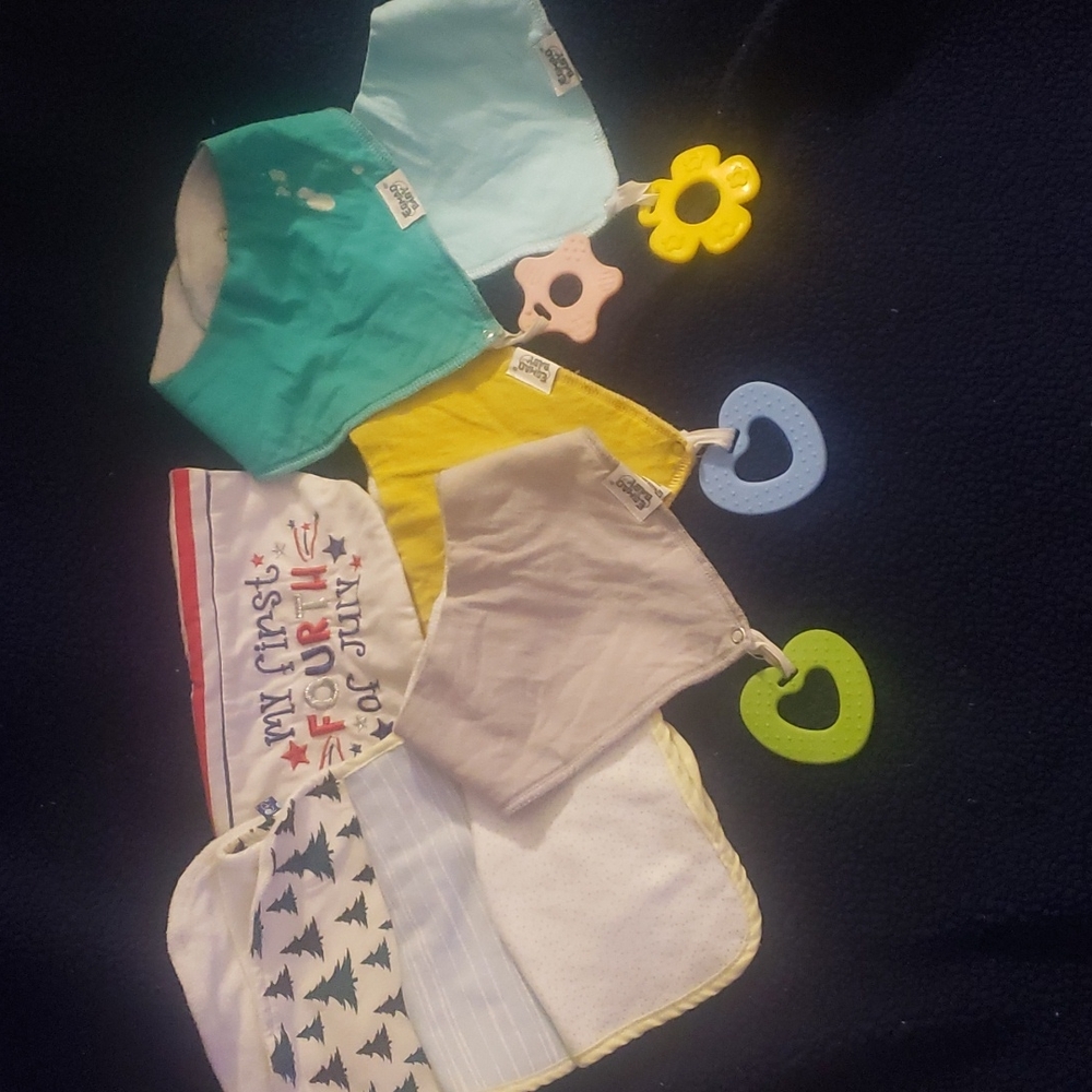 7 bids and 1 burp rag!